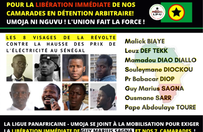 [Communiqué] Appel à la libération de Guy Marius Sagna et des sept militants emprisonnés au Sénégal