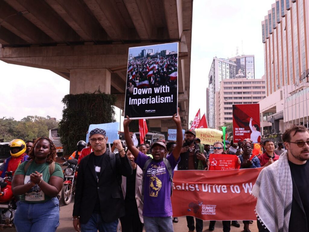 Manifestation contre le Sommet Françafrique à Nairobie